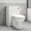 GRADE A1 - 500mm x 300mm White Back to Wall Toilet Unit Only - Classic