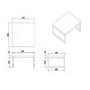 800mm Marble Effect Countertop Basin Shelf Only - Lund