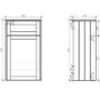 1100mm White Toilet and Sink Unit with Square Toilet- Baxenden