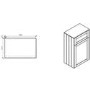 1100mm White Toilet and Sink Unit with Square Toilet- Baxenden