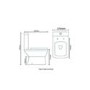 Tabor 1700 Straight Bath Suite - Grey Panel