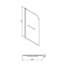 Tabor 1700 Straight Bath Suite - Grey Panel
