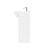 1150mm White Toilet and Sink Unit with Round Toilet - Classic