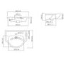 1050mm White Toilet and Sink Unit with Round Toilet - Classic
