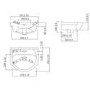 950mm White Toilet and Sink Unit with Round Toilet - Classic
