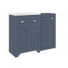 1100mm Blue Toilet and Sink Unit with Traditional Toilet - Baxenden