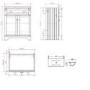 1100mm Grey Toilet and Sink Unit with Traditional Toilet - Baxenden