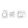 1400mm White Toilet and Sink Unit with Traditional Toilet- Baxenden
