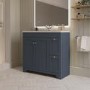 900mm Blue Freestanding Vanity Unit with Basin - Baxenden