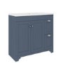 Grade A2 - Baxenden 900mm Matt Blue Floorstanding Vanity Unit