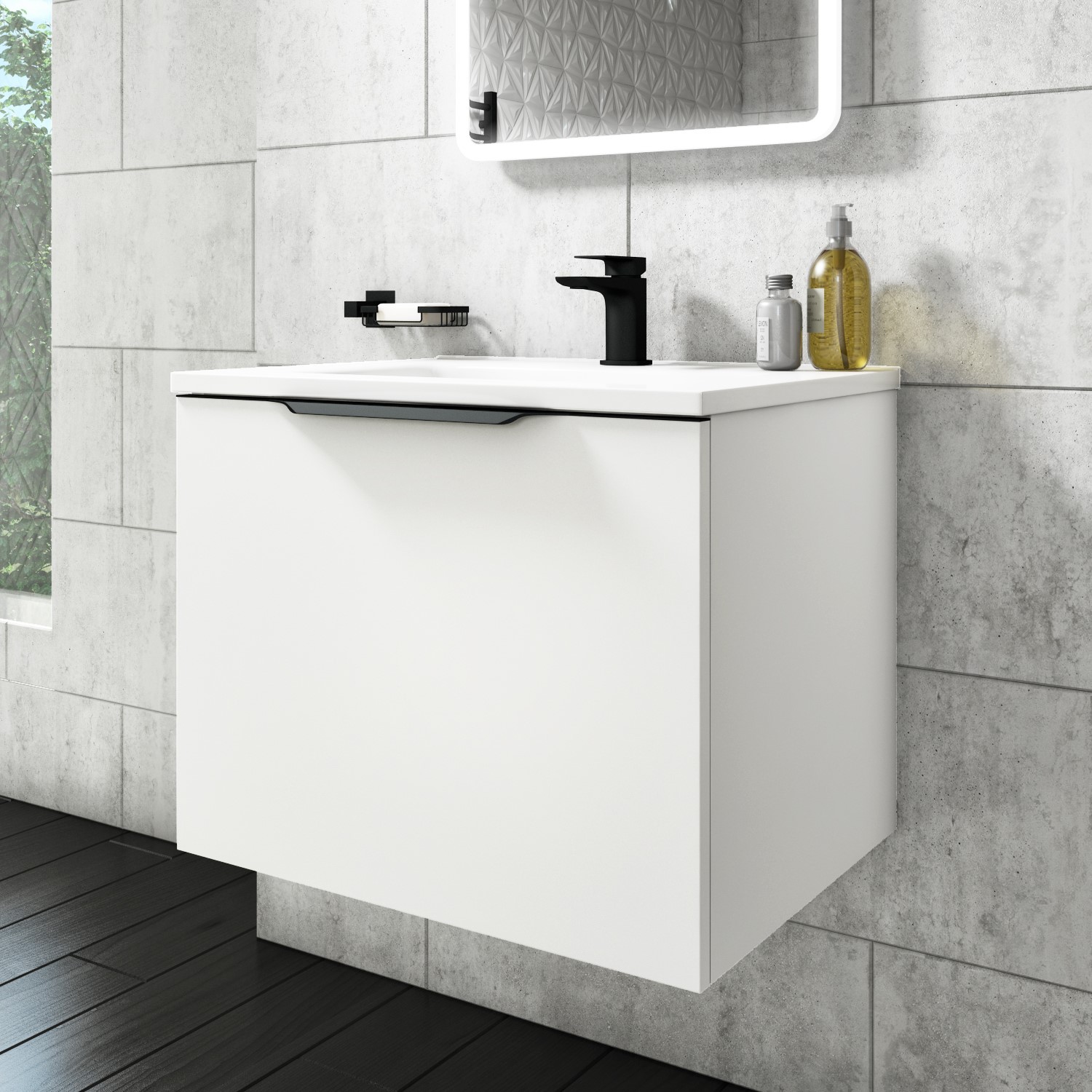 600mm White Wall Hung Vanity Unit With Basin Sion Better Bathrooms 600mm White Wall Hung Vanity Unit With Basin Sion Better Bathrooms