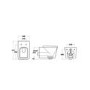 Sion Matt White Wall Hung Vanity Unit and Evan Wall Hung Toilet Suite