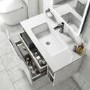 900mm Concrete Effect Wall Hung Vanity Unit with Basin - Sion