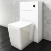 Sion Matt White 500mm WC Unit with Voss Back to Wall Toilet and Concealed Cistern