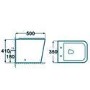 Square Back to Wall Toilet with Soft Close Seat - Voss