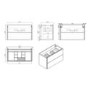 1000mm Grey Freestanding Vanity Unit with Basin - Nero