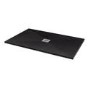 Silhouette Black Sparkle 1400 x 800 Rectangular Ultra Low Profile Tray with waste