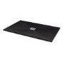 Silhouette Black Sparkle 1700 x 900 Rectangular Ultra Low Profile Tray with waste