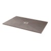 Silhouette Grey Sparkle 1600 x 900 Rectangular Ultra Low Profile Tray with waste