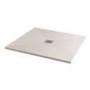 Silhouette White Sparkle 900 x 900 Square Ultra Low Profile Tray with waste