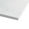 Silhouette White Sparkle 1400 x 800 Rectangular Ultra Low Profile Tray with waste