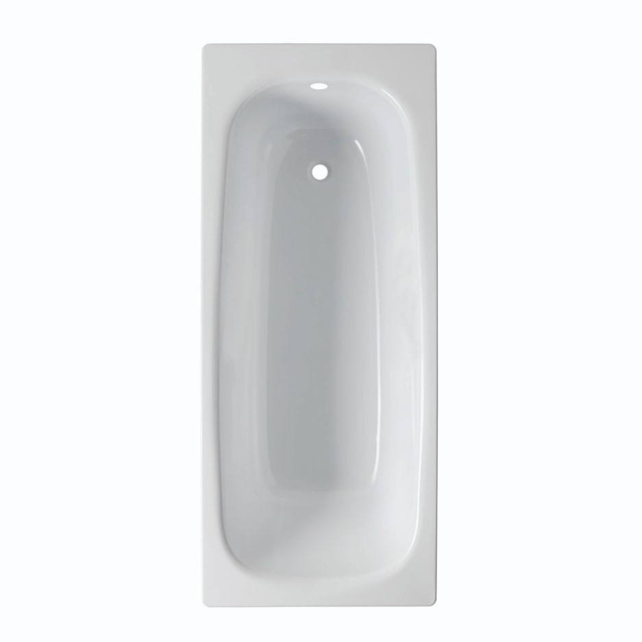 Single Ended Steel Bath with No Tap Holes 1600 x 700mm Better Bathrooms