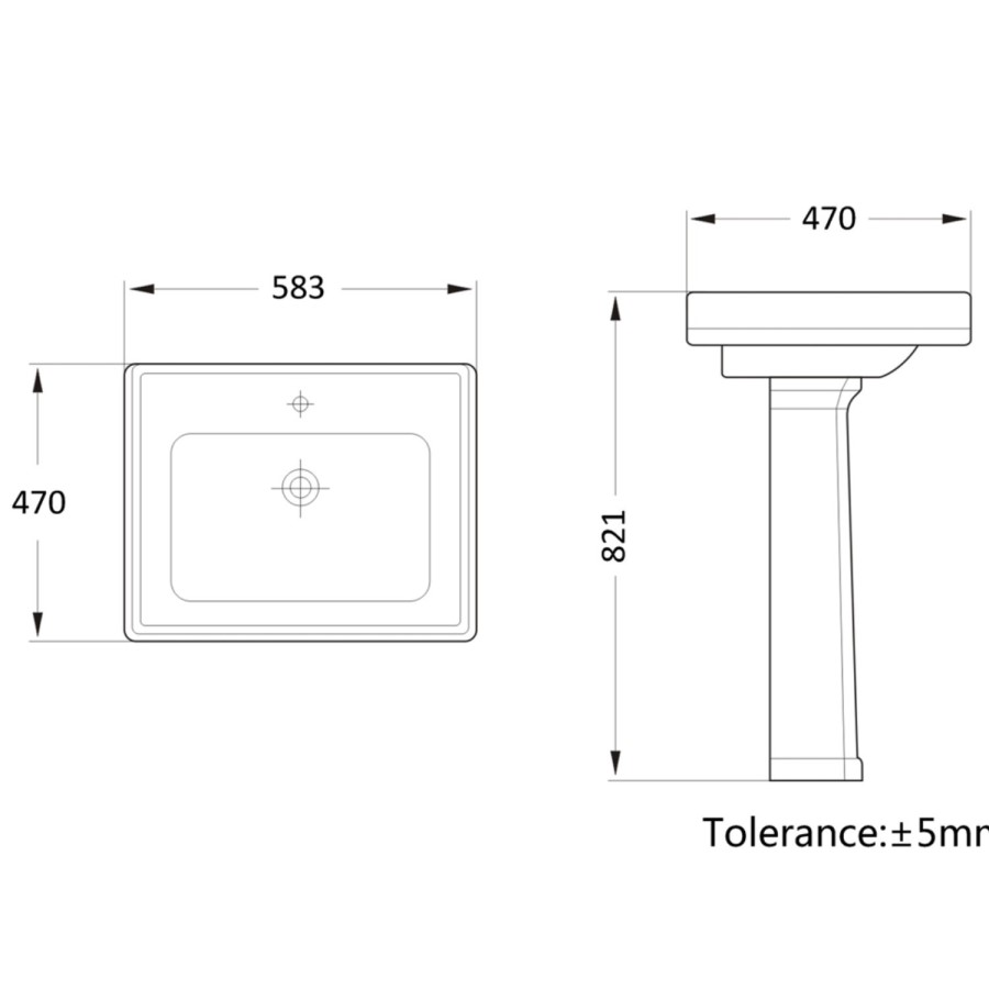 Traditional Brass Freestanding Bath Suite with Toilet & Basin - Park Royal