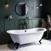 Freestanding Double Ended Slipper Bath with Black Feet 1700 x 745mm - Park Royal