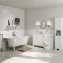Traditional Back To Wall Bath with Chrome Feet - 1685 x 780mm
