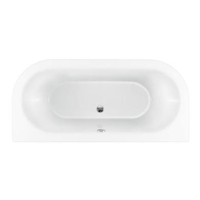 Freestanding Double Ended Back to Wall Bath with Pink Feet 1700 x 745mm - Park Royal
