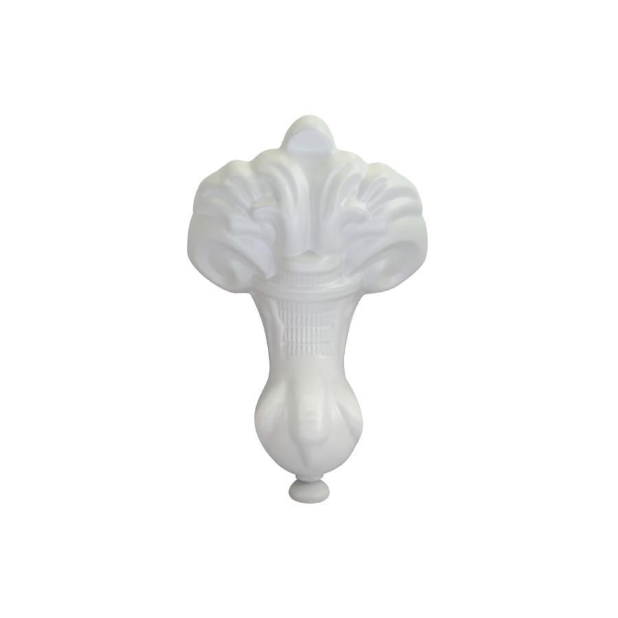 Freestanding Double Ended Back to Wall Bath with White Feet 1700 x 620mm - Park Royal