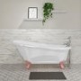 Freestanding Single Ended Roll Top Slipper Bath with Pink Feet 1550 x 725mm - Park Royal