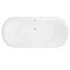 Grade A2 - Freestanding Double Ended Roll Top Bath with Chrome Feet 1515 x 740mm - Park Royal
