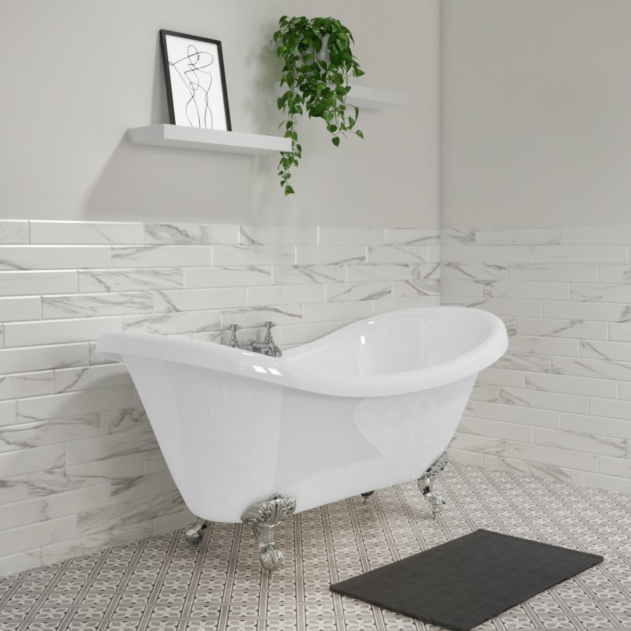 Park Royal boat bath with feet
