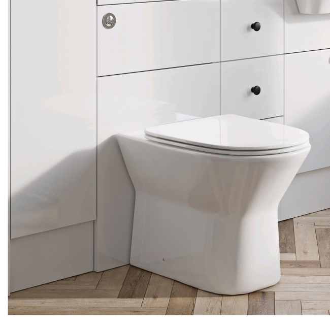 Stowe Rimless Back to Wall Toilet & Seat Better Bathrooms