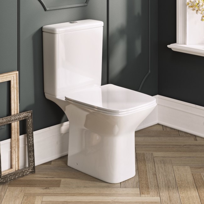 Hartly Rimless Close Coupled Toilet and Seat