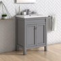 600mm Freestanding Grey Vanity Unit with Basin - Avebury