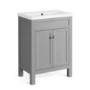 600mm Freestanding Grey Vanity Unit with Basin - Avebury