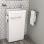 Dee Close Coupled Toilet and Virgo Vanity Unit Suite with Basin