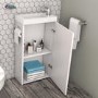 Dee Close Coupled Toilet and Virgo Vanity Unit Suite with Basin