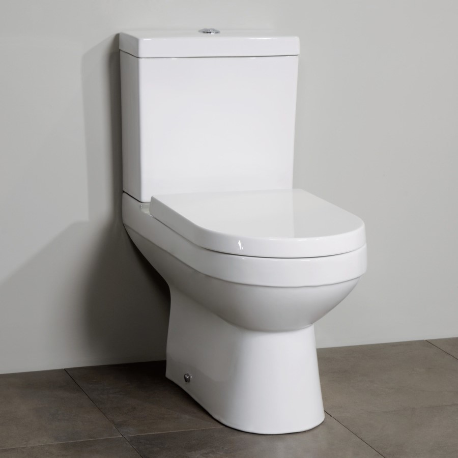 Dee Close Coupled Toilet and Virgo Vanity Unit Suite with Basin
