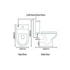 Close Coupled Toilet with Soft Close Seat - Dee