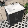 610mm Grey Freestanding Vanity Unit with Basin - Burford