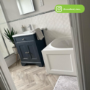 610mm Grey Freestanding Vanity Unit with Basin - Burford