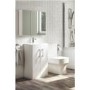 Grade A2 - 500mm White Freestanding Vanity Unit with Basin and Chrome Handles - Ashford