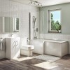 Grade A1 - 600mm White Freestanding Vanity Unit with Basin and Chrome Handles - Ashford