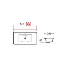 800mm Grey Wall Hung Vanity Unit with Basin and Chrome Handles - Ashford