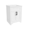 Grade A2 - 600mm White Freestanding Vanity Unit with Basin - Camden