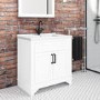 Grade A1 - 800mm White Freestanding Vanity Unit with Basin - Camden