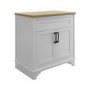 800mm White Freestanding Countertop Vanity Unit - Camden